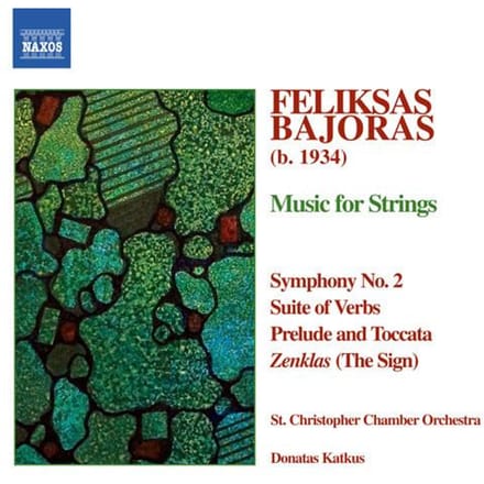 CD FELIKSAS BAJORAS - ST. CHRISTOPHER  - Music For Strings 8570408 Naxos 2007 Europa Klassiek Gebruikt