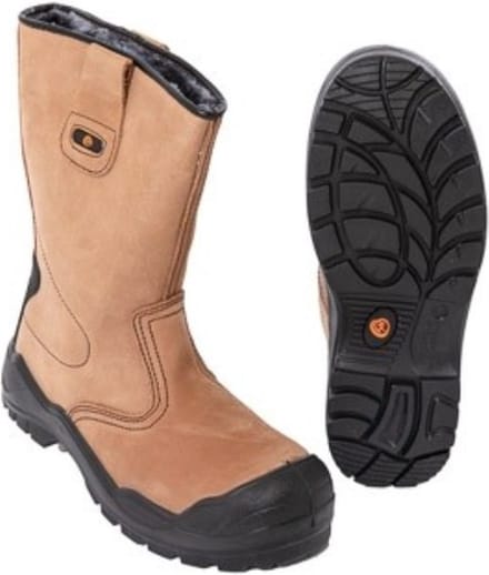 Gevoerde werklaars - bruin - S3 - KM Safety - maat 41