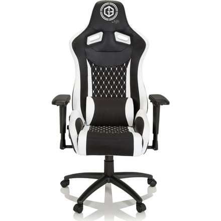 Game bureaustoel GAMEBREAKER SX 04 stof / kunstleder zwart / wit hjh OFFICE