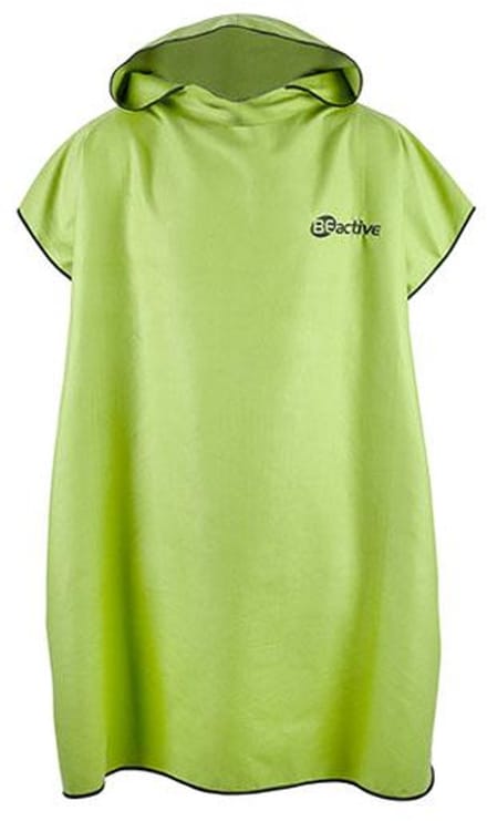 BECO BEactive beach poncho - limegroen/zwart - maat S/M