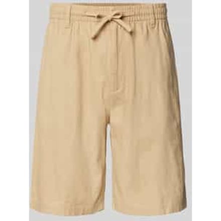 Relaxed fit bermuda met elastische band