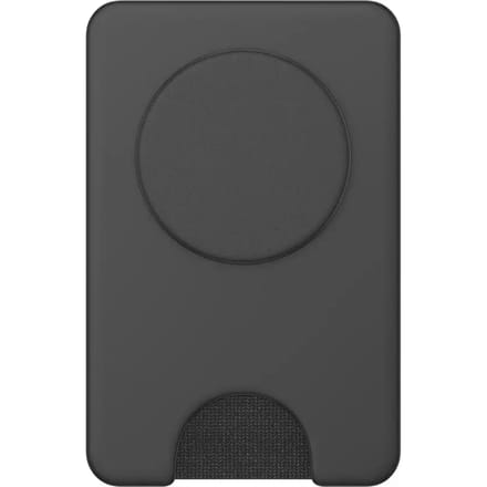 PopSockets PopWallet+ met een magnetische ring - Portemonnee en Telefoonbutton voor iPhone 12 en hoger - Zwart