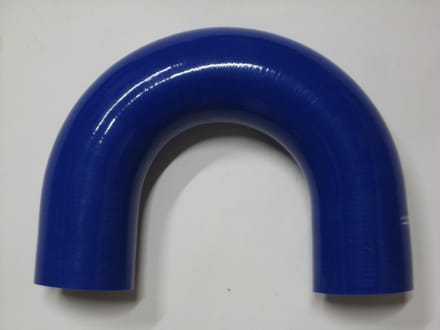 180 Graden bochten silicone - Blauw, 6,5mm