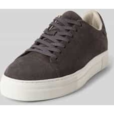 Lage sneakers van echt rundernubuck, model 'DAVID'
