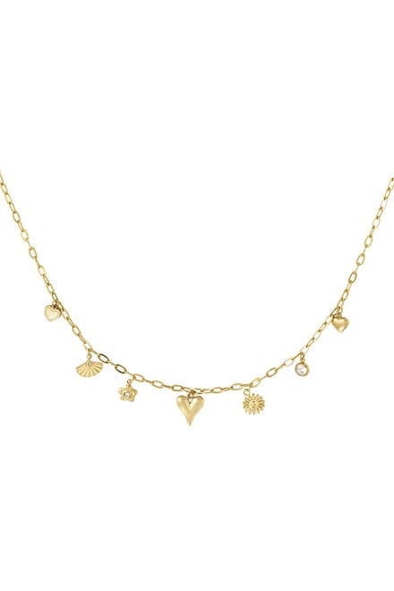 90NOTES - Island Vibes Charm Ketting - goudkleurig