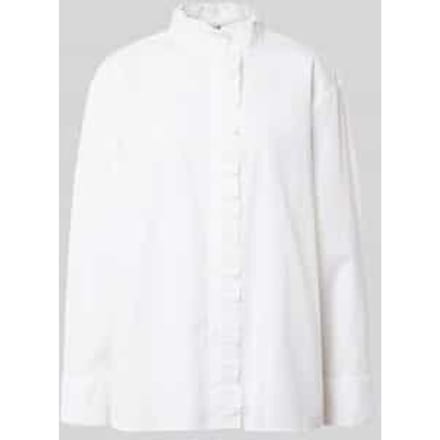 Relaxed fit overhemdblouse van puur katoen