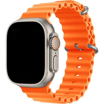 2+1 | Apple Watch Bandje Ocean - Siliconen - Oranje