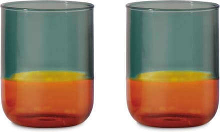Remember - Glazen Set van 2 Stuks - Borosilicaatglas - Multicolor