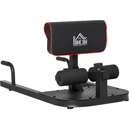 Homcom 3-En-1 Profundo Sissy Squat Para Ejercicios Abdominales Tablero Supino Multifuncional
