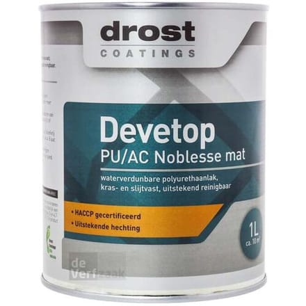 Drost Devetop PU/AC Noblesse Mat 0,5 liter - Wit