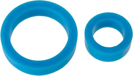 Doc Johnson Silicone Cockring Set blue