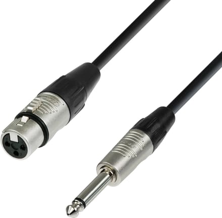Adam Hall 4 STAR MFP 0300 Microfoonkabel | Rean® XLR vrouwelijk x jack TS | 3 m
