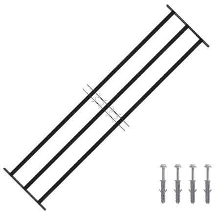 vidaXL - Raam - Beveiligings - Grille - 174 - x - 45 - cm - Gegalvaniseerd - staal