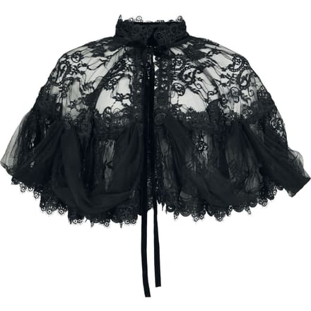 Sinister Gothic - Gothic Cape - Gothic Cape - voor Vrouwen - zwart