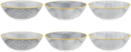 Kom PATTERN Ø21cm - 6 stuks - Eclipse