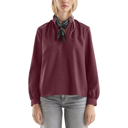 s.Oliver -qs Blouses Burgundy Größe: 44 | Longsleeves Outlet | Damen | Braun