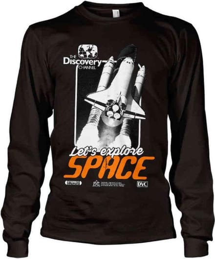 Discovery Channel Longsleeve shirt -2XL- Space Cover Zwart