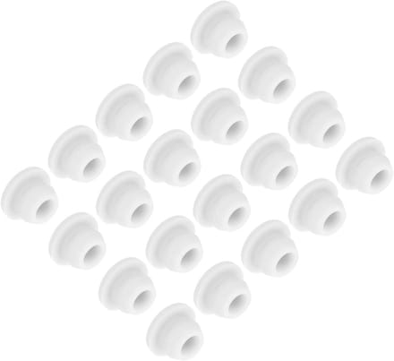 Siliconen Stopper - Afsluitdop Gat - Kabeldoorvoer Afdichten - Hoge Elasticiteit - 7 mm - Wit