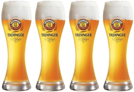 Erdinger Bierglazen Weizen 500 ml - 4 Stuks