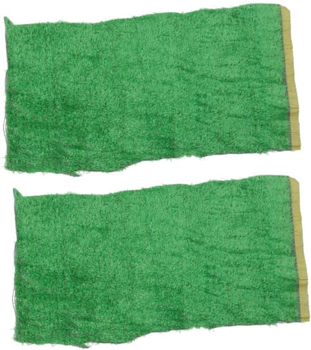 Kunstgras Matten - Miniatuur Gazon - Modelbouw Decoratie - Realistisch Uiterlijk - 2 Stuks - Groen