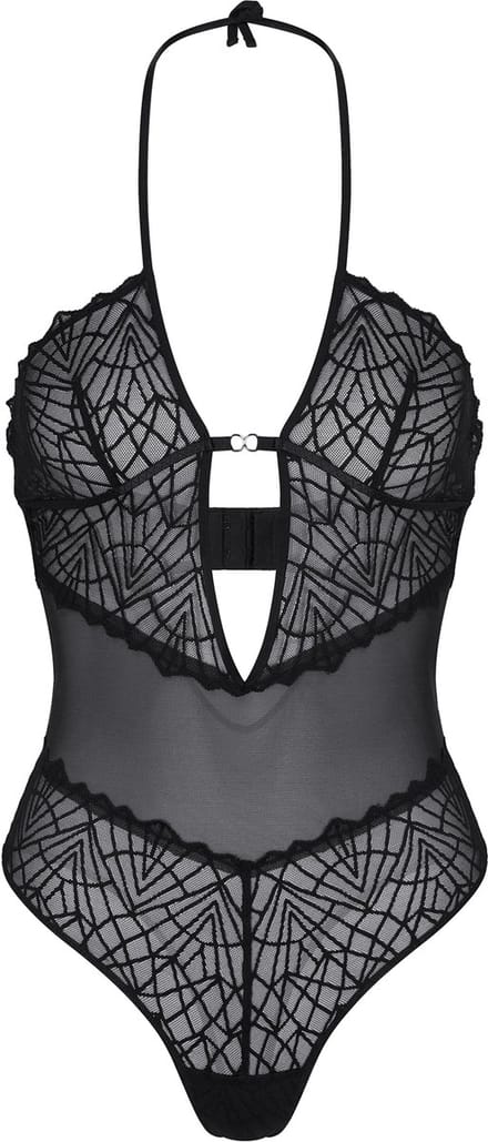 Triumph Halter Stringbody - That Night In Vegas String - Zwart / L