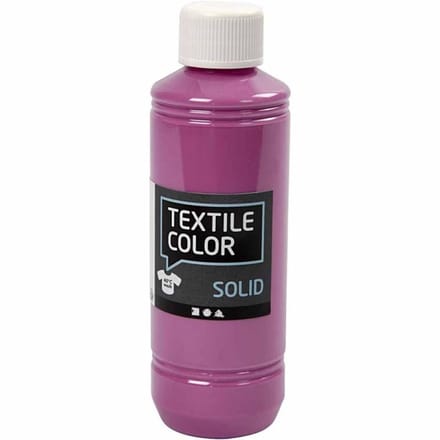 Creotime Textil Solid, fuchsia, dekkend, 250 ml
