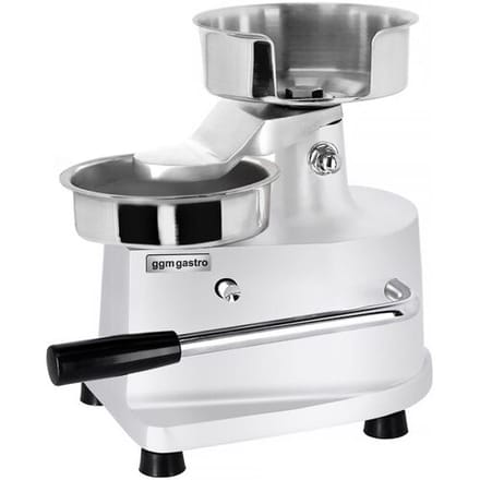 GGM Gastro Manuelle Hamburgermaschine - Ø 150 mm - Silber Zilver