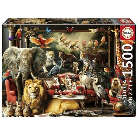 Puzzel - EDUCA - Het Dierenhuis - 1500 stukjes - 85 x 60 cm - vanaf 15 jaar