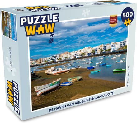 Puzzel De haven van Arrecife in Lanzarote - Legpuzzel - Puzzel 500 stukjes