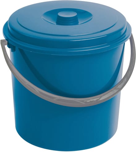 Curver - Emmer met deksel 10L - Comfortabele handgreep - Blauw, 235232