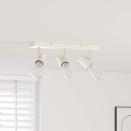 vidaXL Plafondspot met schijnwerpers Nikkel 38 x 6,5 x 11,5 cm Metaal
