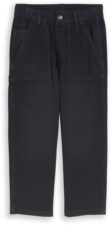 Tom Tailor - Losvallende broek in utility-look - Maat 128 - coal grey