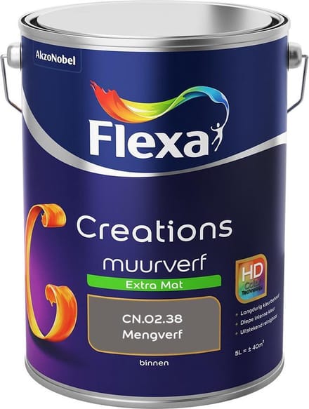 Flexa - Creations Muurverf Extra Mat - Cn.02.38 - Mengverf - 5 L