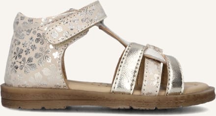 Ton & Ton Unisex Platte sandalen - Ylva - Beige - Leer - Platte zool - Maat 22