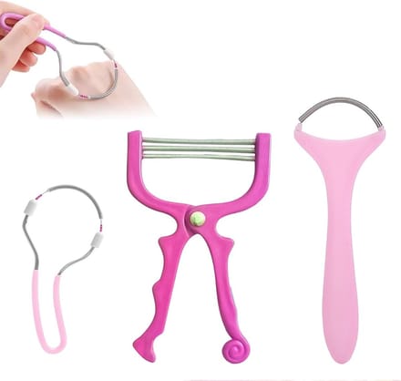 Draagbare Epilator voor Gezichts- en Lichaamshaarverwijdering - 3 Stuks Handmatige Haarroller en Epilator Tool voor Efficiënte Verzorging