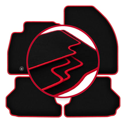 CARLUX-RED automatten voor: Ford Focus MK2 cabriolet (2006-2010)