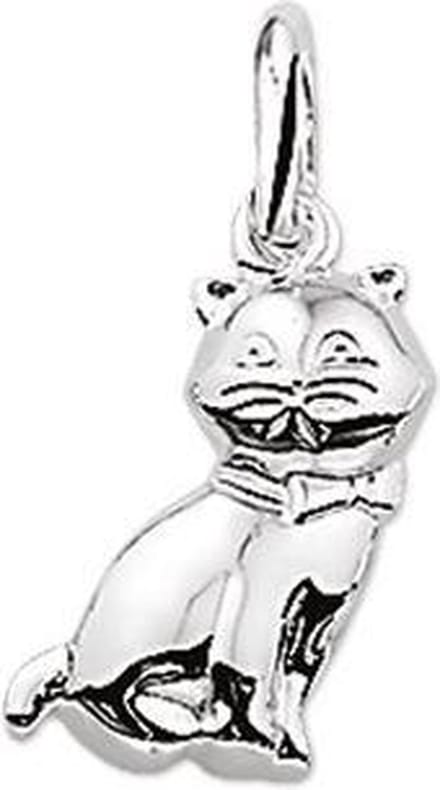 hanger poes zilver gerhodineerd