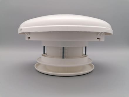 Caravan Aerator 110 mm met Insectenrooster en Montagebouten