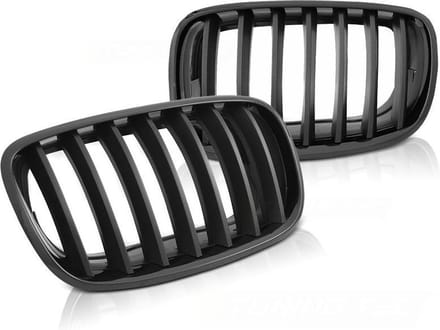 Grill BMW X5 E70 X6 E71 08- GLANZEND ZWART