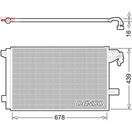 Condensator, airconditioning DENSO DCN32063