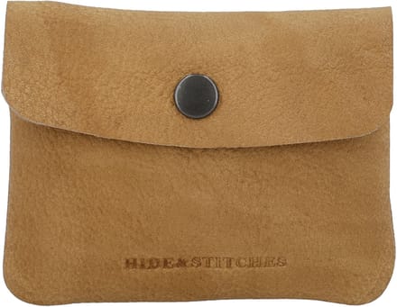 Hide & Stitches Earth Sleuteletui - Duurzaam Gelooid Leer - Leren Dames Tas - Zand