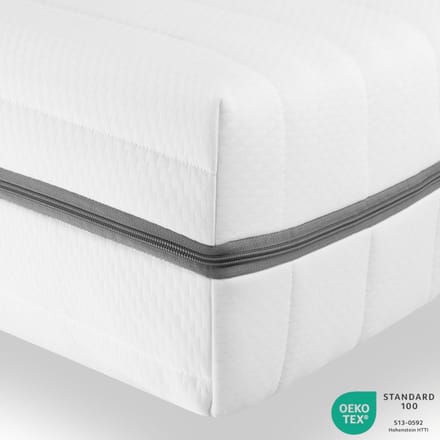 Matras 100x220 - 7 zones - 18 cm dik - Hardheid H3 - Sleepneo - Koudschuim - Gemiddeld
