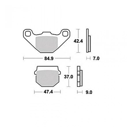 Plaquette de frein RB Max pour Quad Chinois 100 ATV Neuf