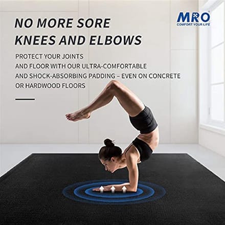 Grote Antislip Yogamat 7' x 5' x 9mm - Extra Dikke Oefenmat voor Thuis en Gym