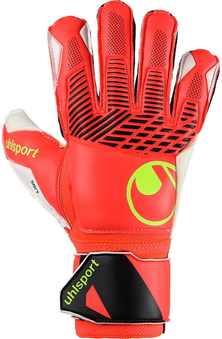 Uhlsport Fm Soft Flex Frame Keepershandschoenen - Fluorood / Wit / Fluogeel | Maat: 4