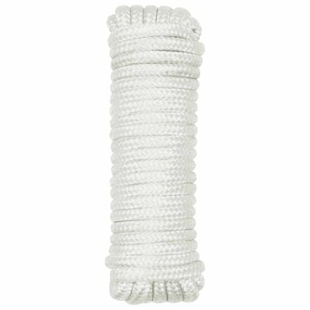 vidaXL - Boottouw - 10 - mm - 9 - m - Wit - Polyester