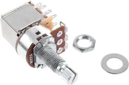 3x Push Pull Gitaar Potentiometer B500K voor Volume en Toonregeling - Geschikt voor Les Paul en Elektrische Gitaren
