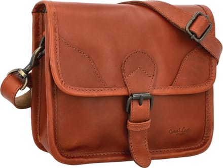 Vintage leren fietstas met magneetsluiting – multifunctionele schoudertas en stuurtas