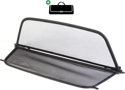 Windscherm BMW 1-Serie E88 | 2008-2014 | incl. luxe opbergtas | Zwart