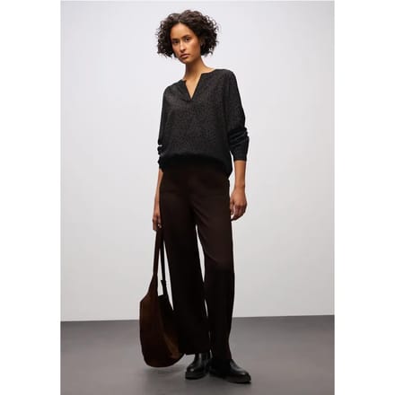 A346108 LTD QR Splitneck tunic blou